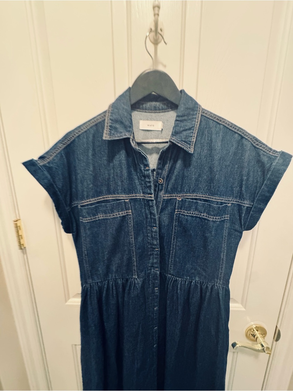 MAYE Harper Denim Midi Dress - Picture 5 of 6